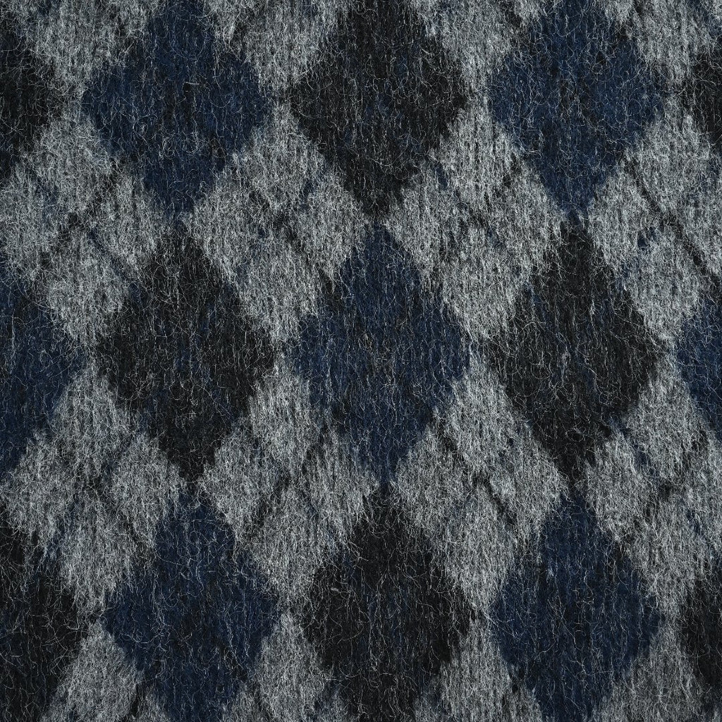 OUR LEGACY Argyle Mohair Cardigan with Collar | Grey