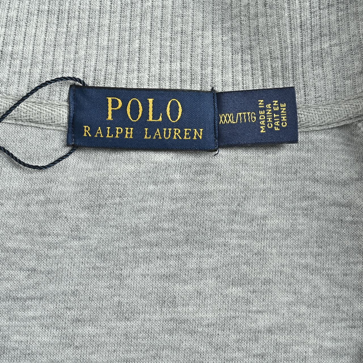 Ralph Lauren Embroidered Pony Stand-Collar Zip Jacket | Light Grey
