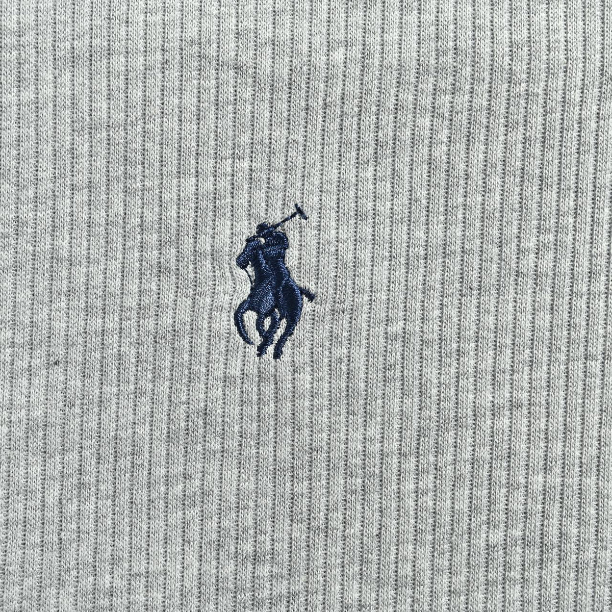 Ralph Lauren Embroidered Pony Stand-Collar Zip Jacket | Light Grey