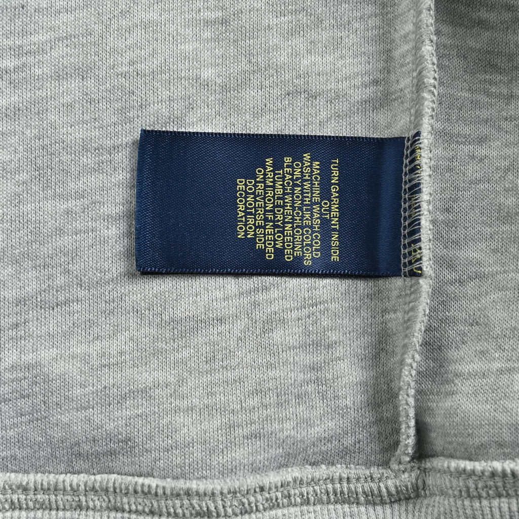 Ralph Lauren Embroidered Pony Stand-Collar Zip Jacket | Light Grey