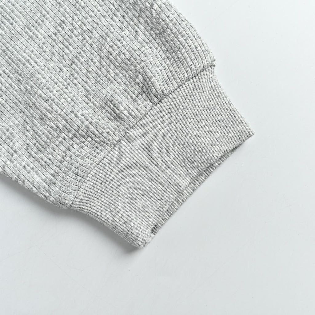 Ralph Lauren Embroidered Pony Stand-Collar Zip Jacket | Light Grey