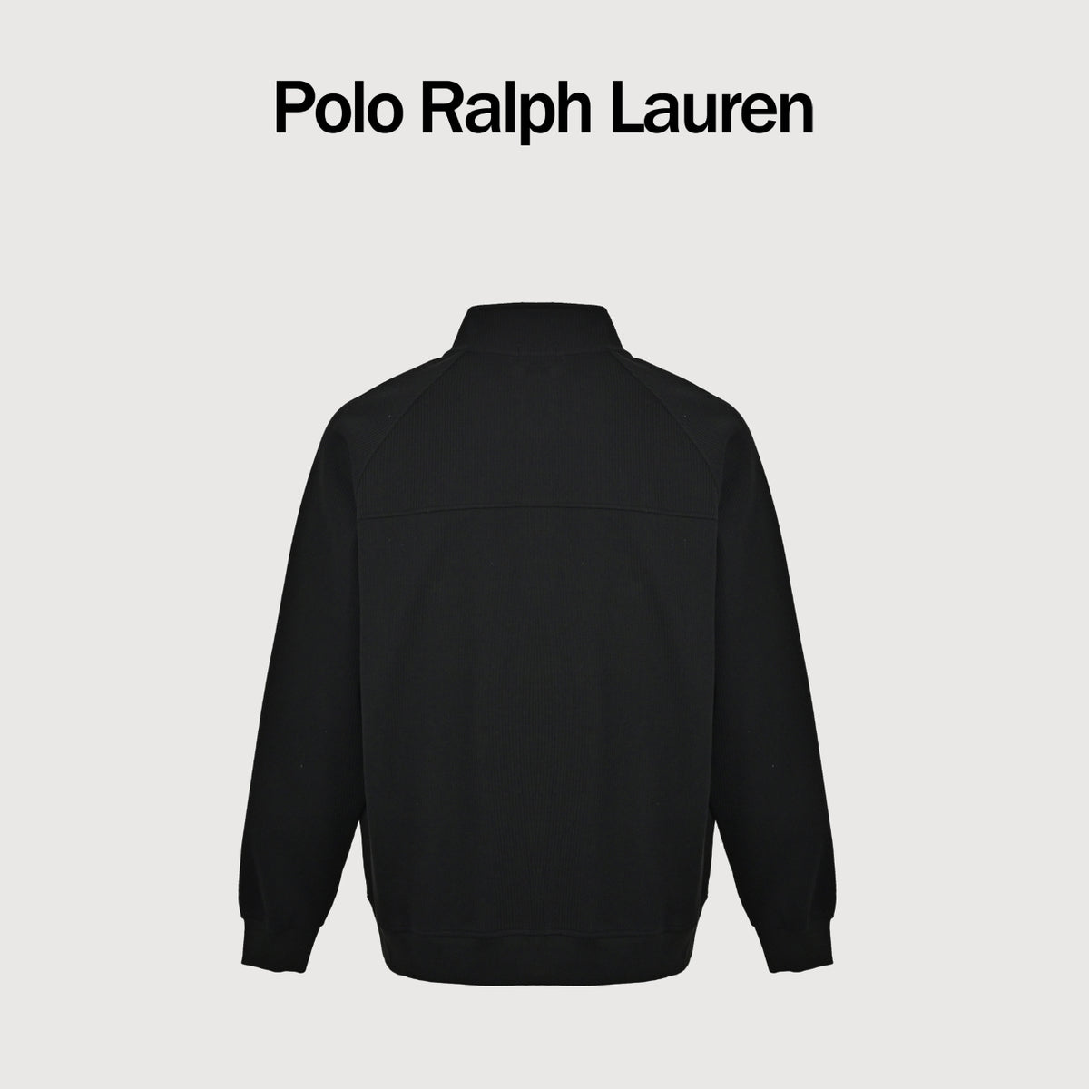 Ralph Lauren Embroidered Pony Stand-Collar Zip Jacket | Black