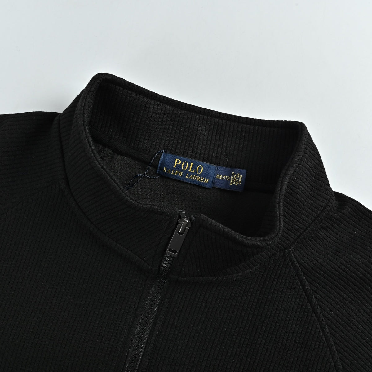 Ralph Lauren Embroidered Pony Stand-Collar Zip Jacket | Black