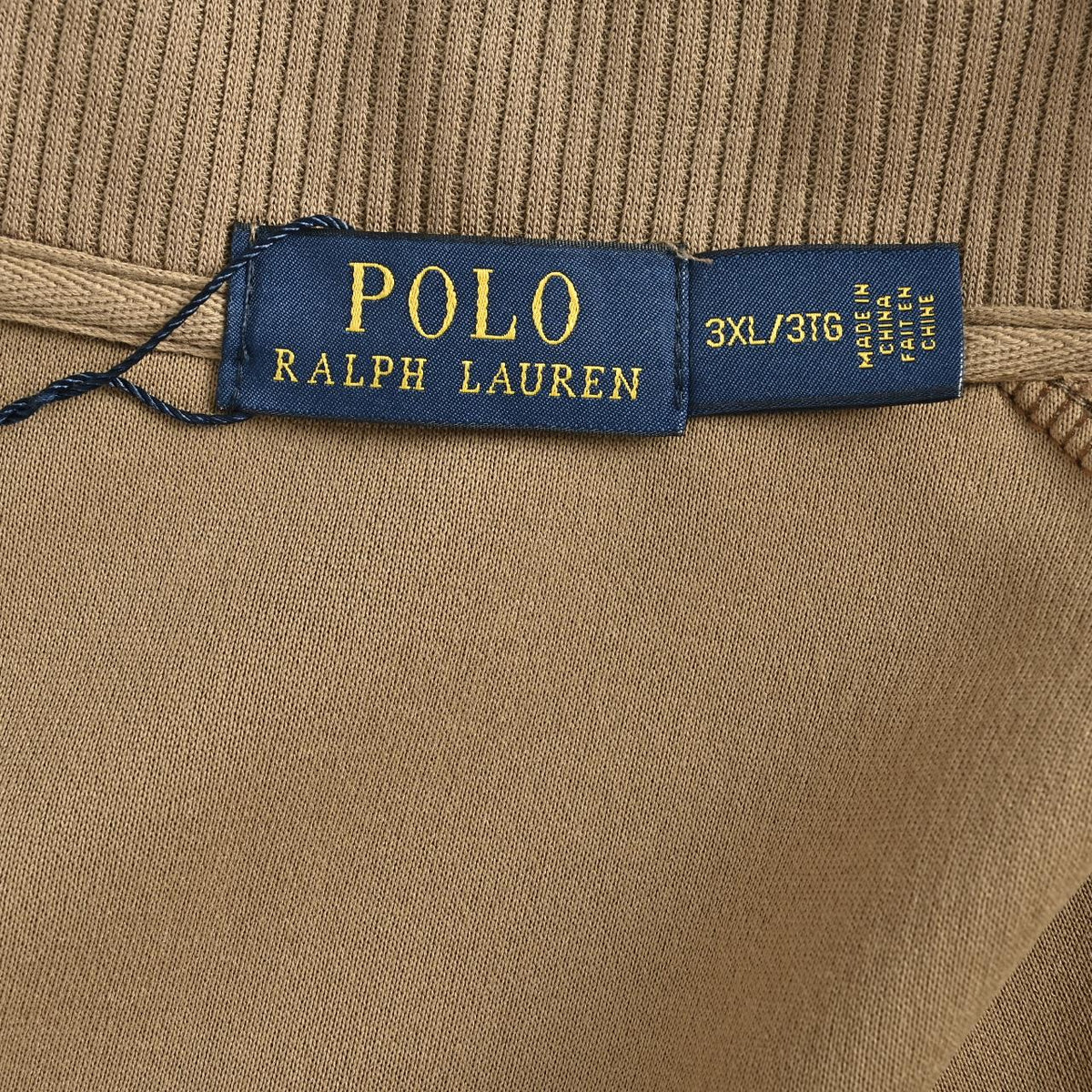Ralph Lauren Embroidered Pony Stand-Collar Zip Jacket | Khaki