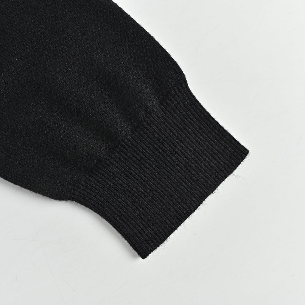 Chrome Hearts Rhinestone Logo Knit Sweater | Black