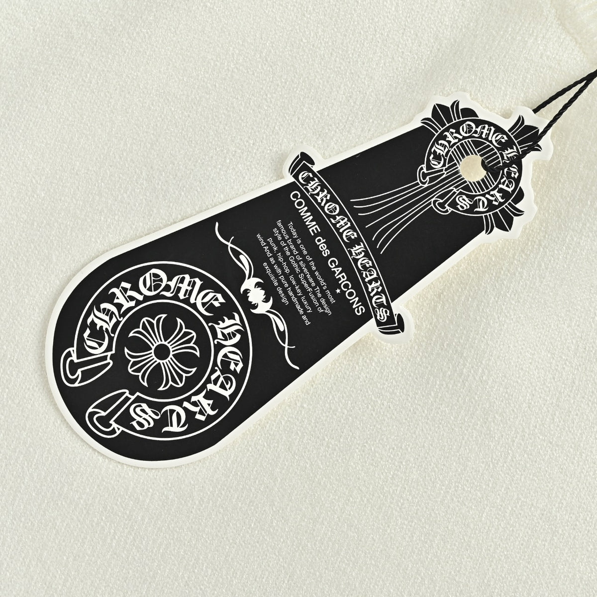 Chrome Hearts Rhinestone Logo Knit Sweater | White