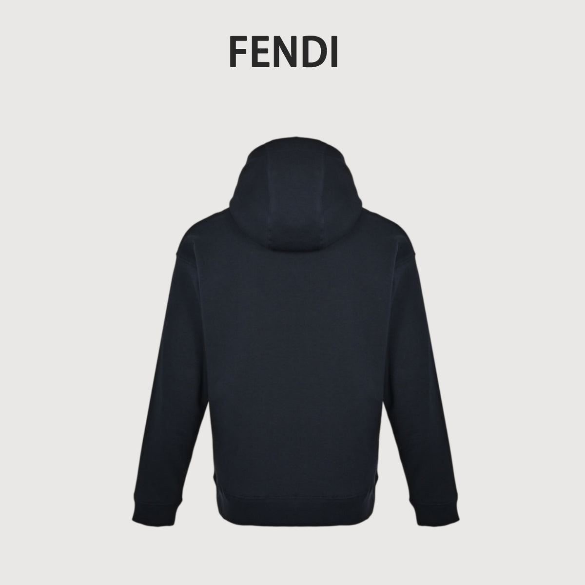 Fendi FF Monogram French Bulldog Appliqué Hoodie