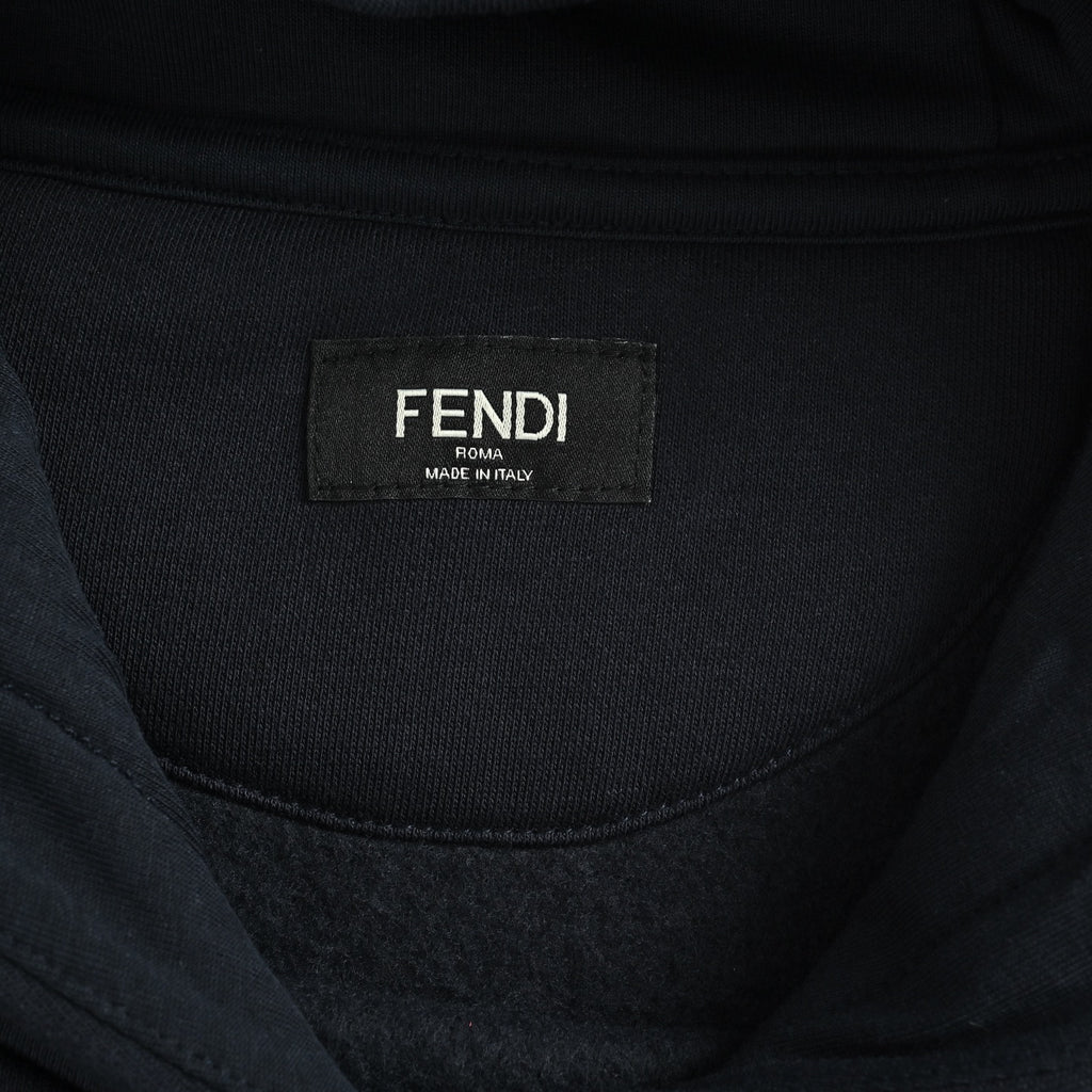Fendi FF Monogram French Bulldog Appliqué Hoodie