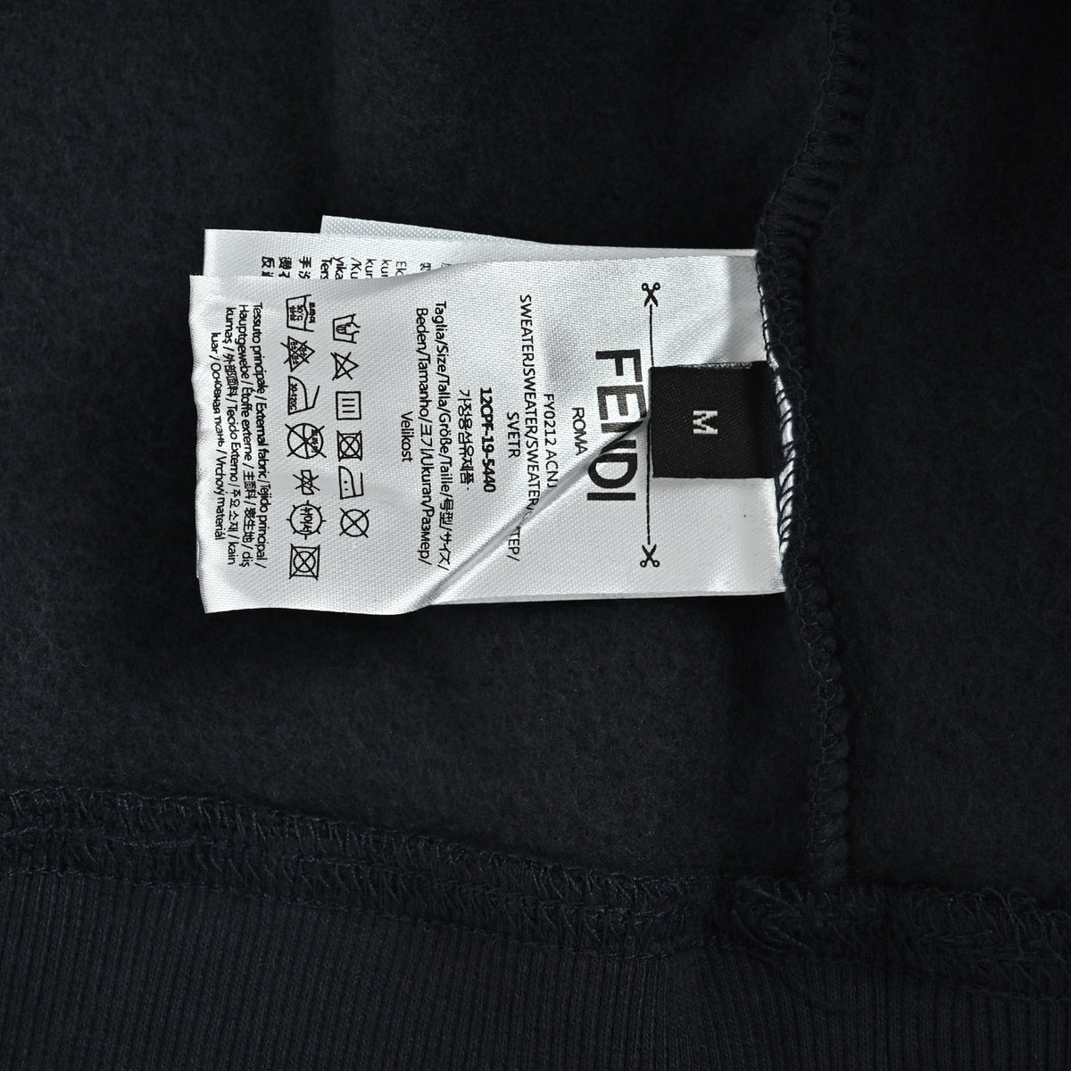 Fendi FF Monogram French Bulldog Appliqué Hoodie