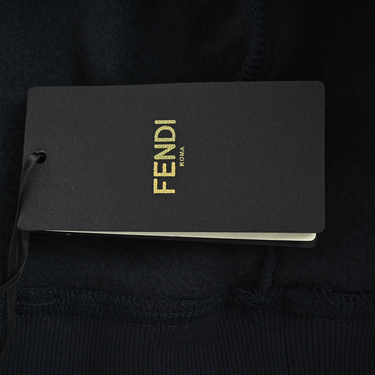 Fendi FF Monogram French Bulldog Appliqué Hoodie