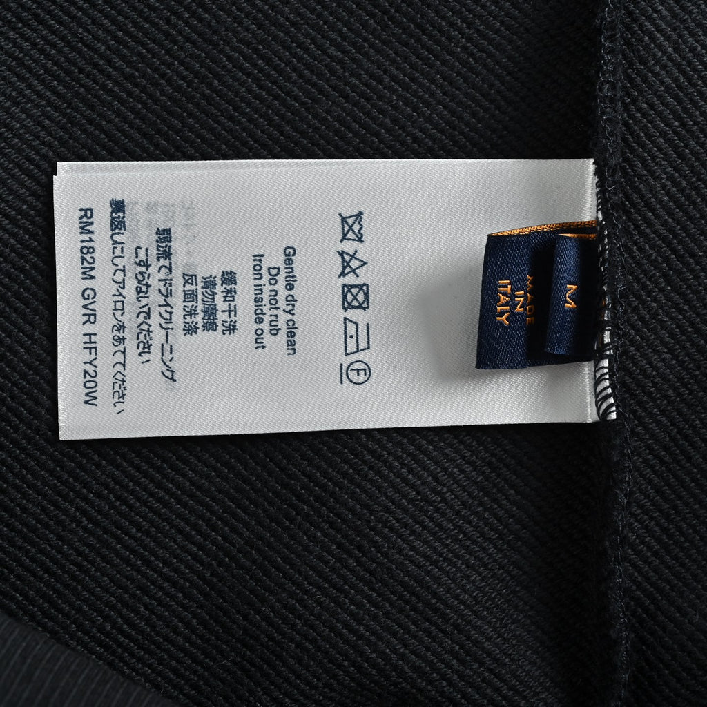 Louis Vuitton Leather-Patch Embroidered Crewneck Sweatshirt | Black