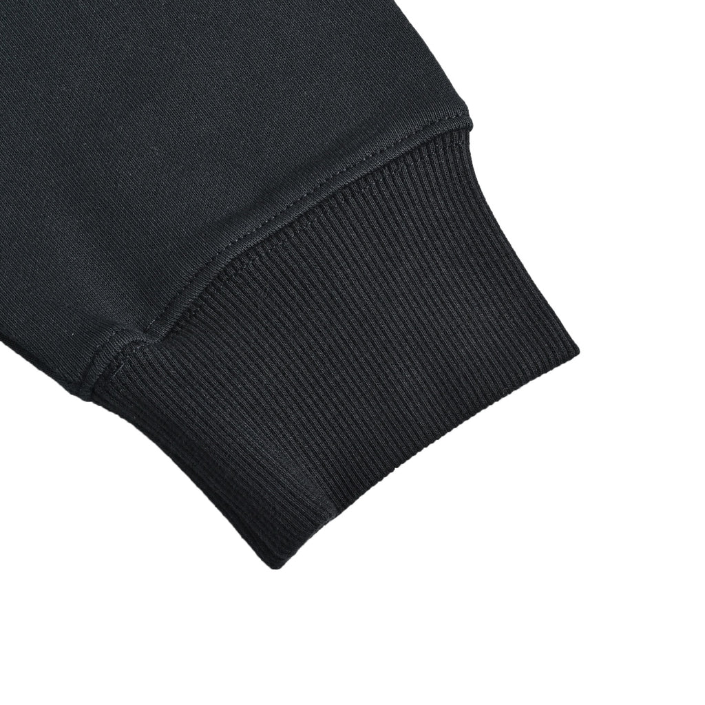 Louis Vuitton Leather-Patch Embroidered Crewneck Sweatshirt | Black