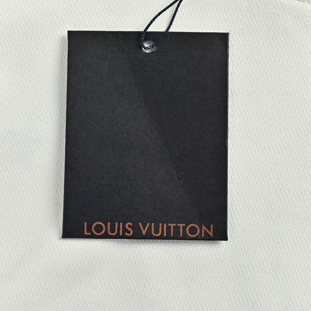 Louis Vuitton Multicolor Monogram Embroidered Crewneck Sweatshirt | White
