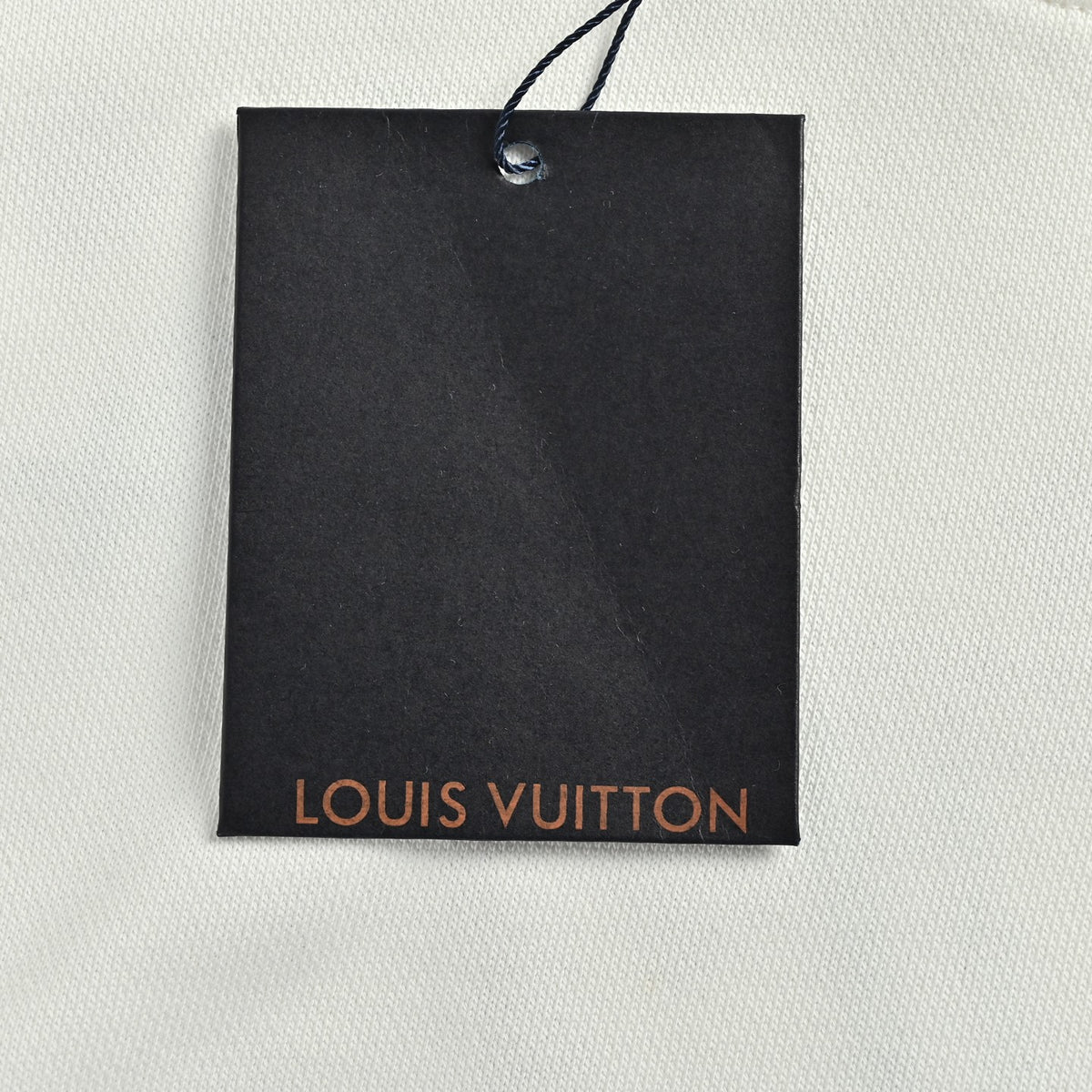 Louis Vuitton Multicolor Monogram Embroidered Crewneck Sweatshirt | White