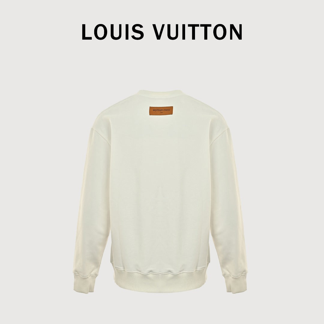Louis Vuitton Graffiti Pumpkin Crewneck Sweatshirt | Black
