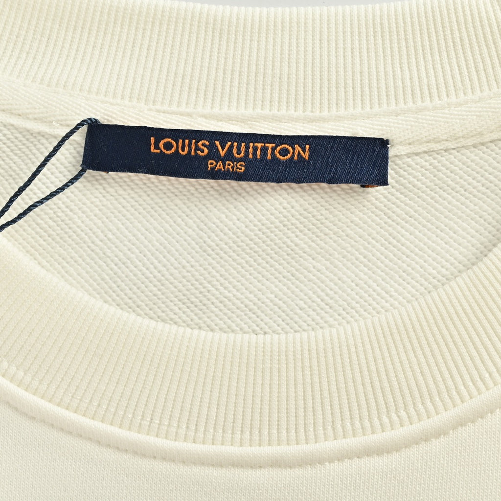 Louis Vuitton Graffiti Pumpkin Crewneck Sweatshirt | Black