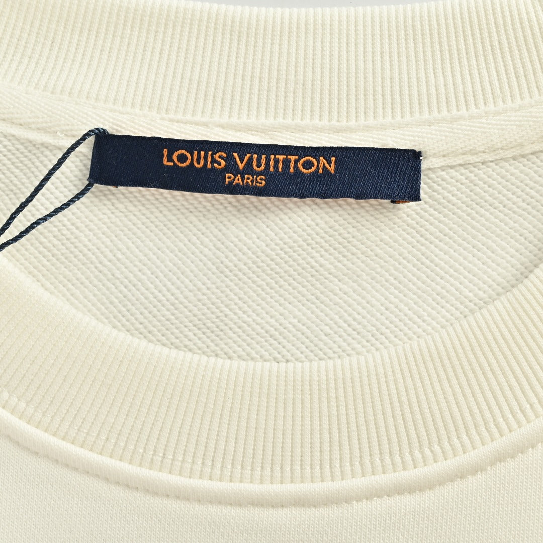 Louis Vuitton Graffiti Pumpkin Crewneck Sweatshirt | Black