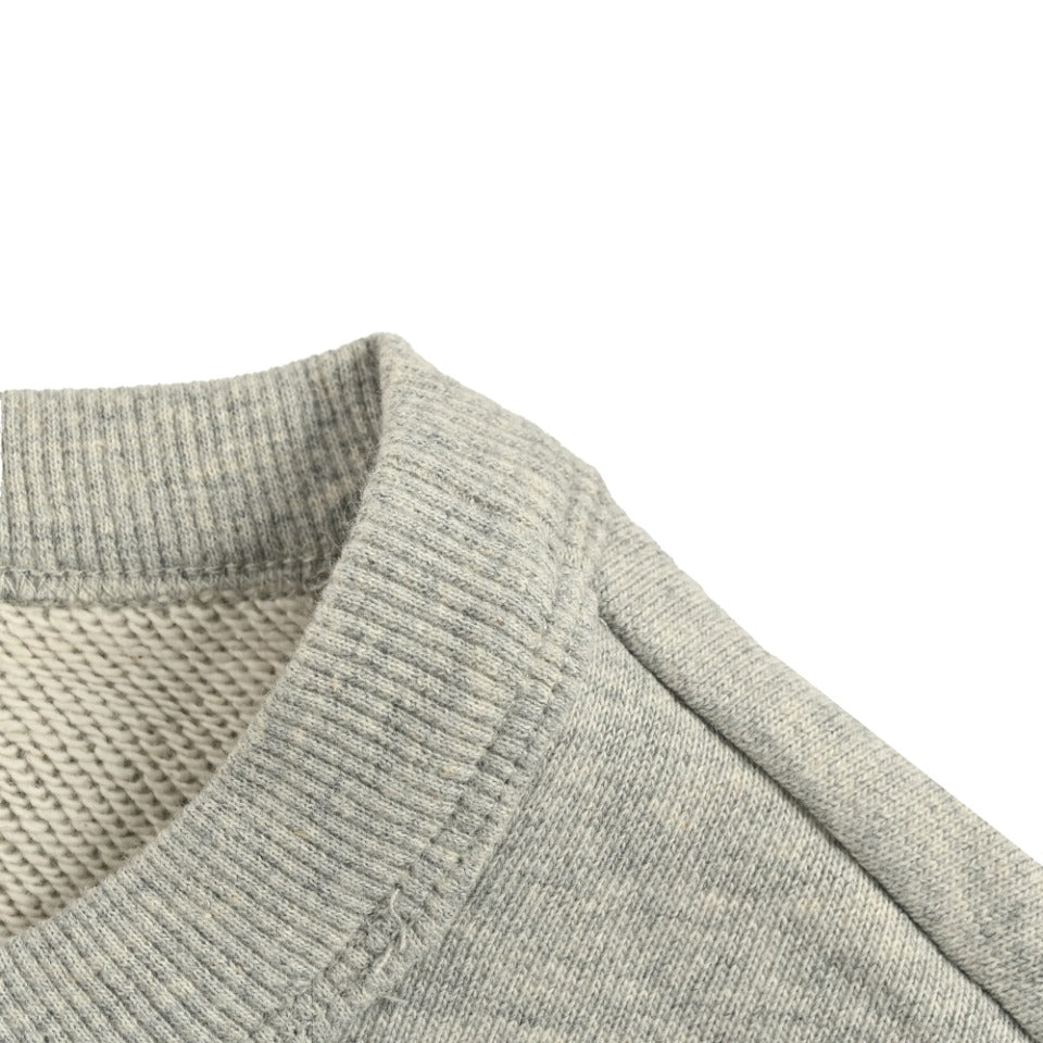 Gucci Embroidered Logo Layered-Look Crewneck Sweatshirt | Grey