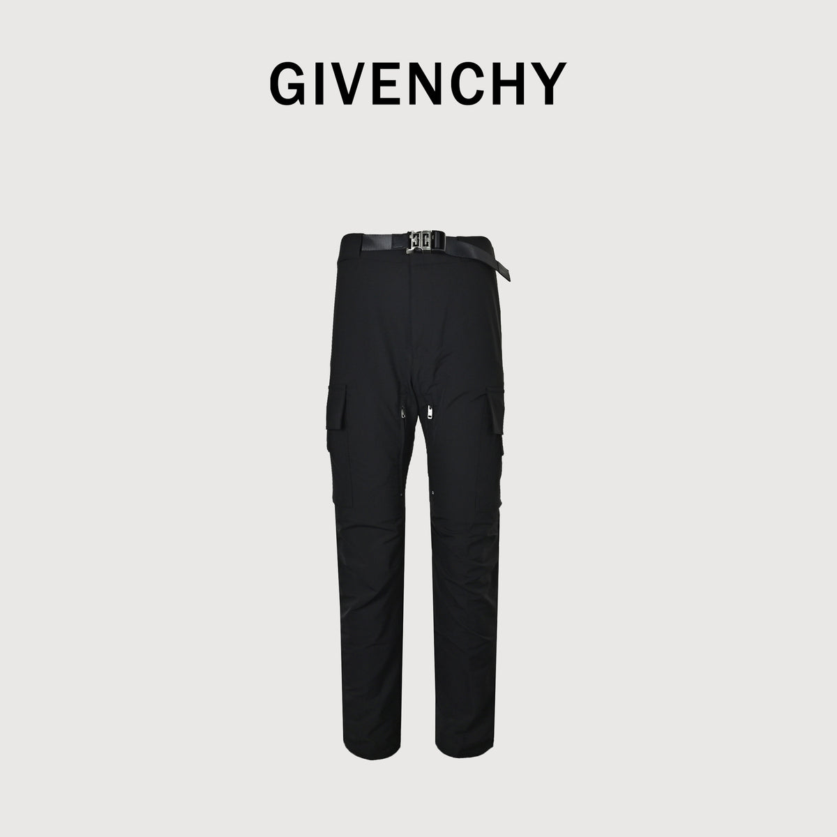 Givenchy 4G Waist-Buckle Cargo Pants | Black