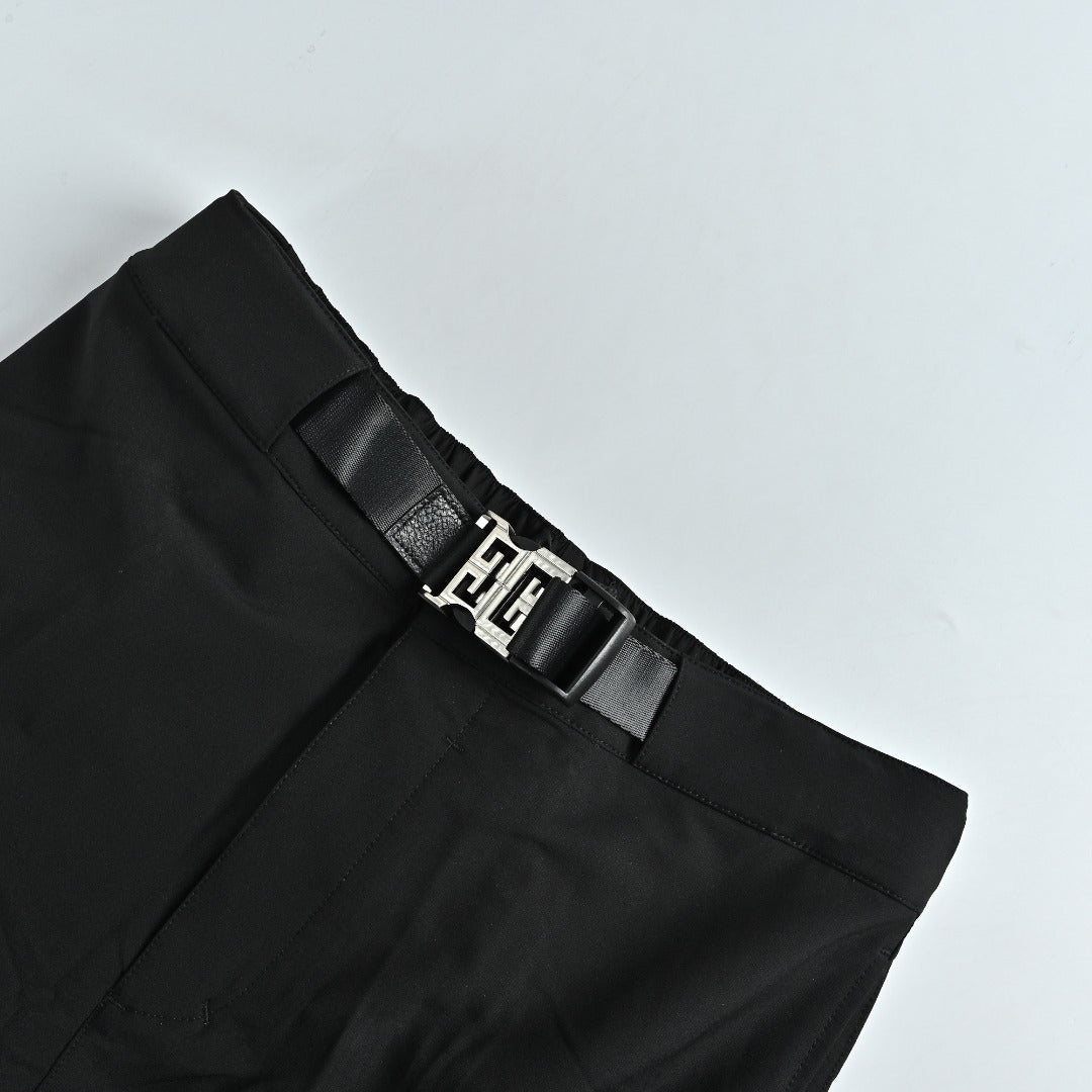 Givenchy 4G Waist-Buckle Cargo Pants | Black