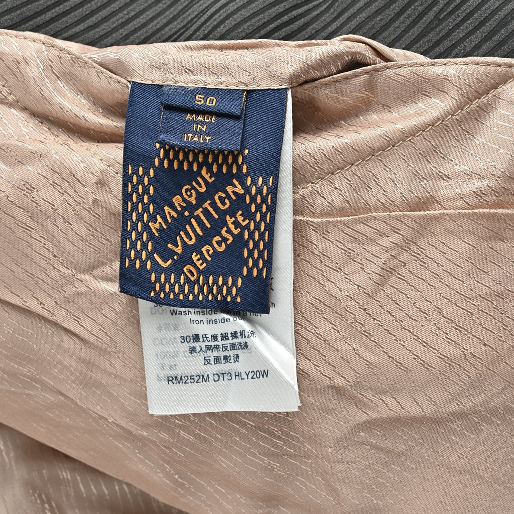 Louis Vuitton Twill-Textured Epaulette Jacket with Gold-Tone Buttons | Black