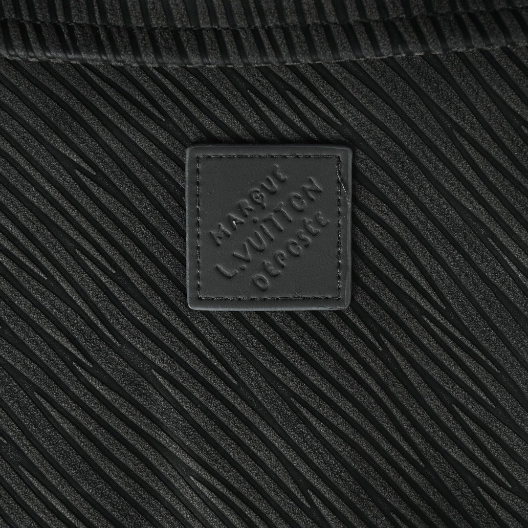 Louis Vuitton Twill-Textured Epaulette Jacket with Gold-Tone Buttons | Black