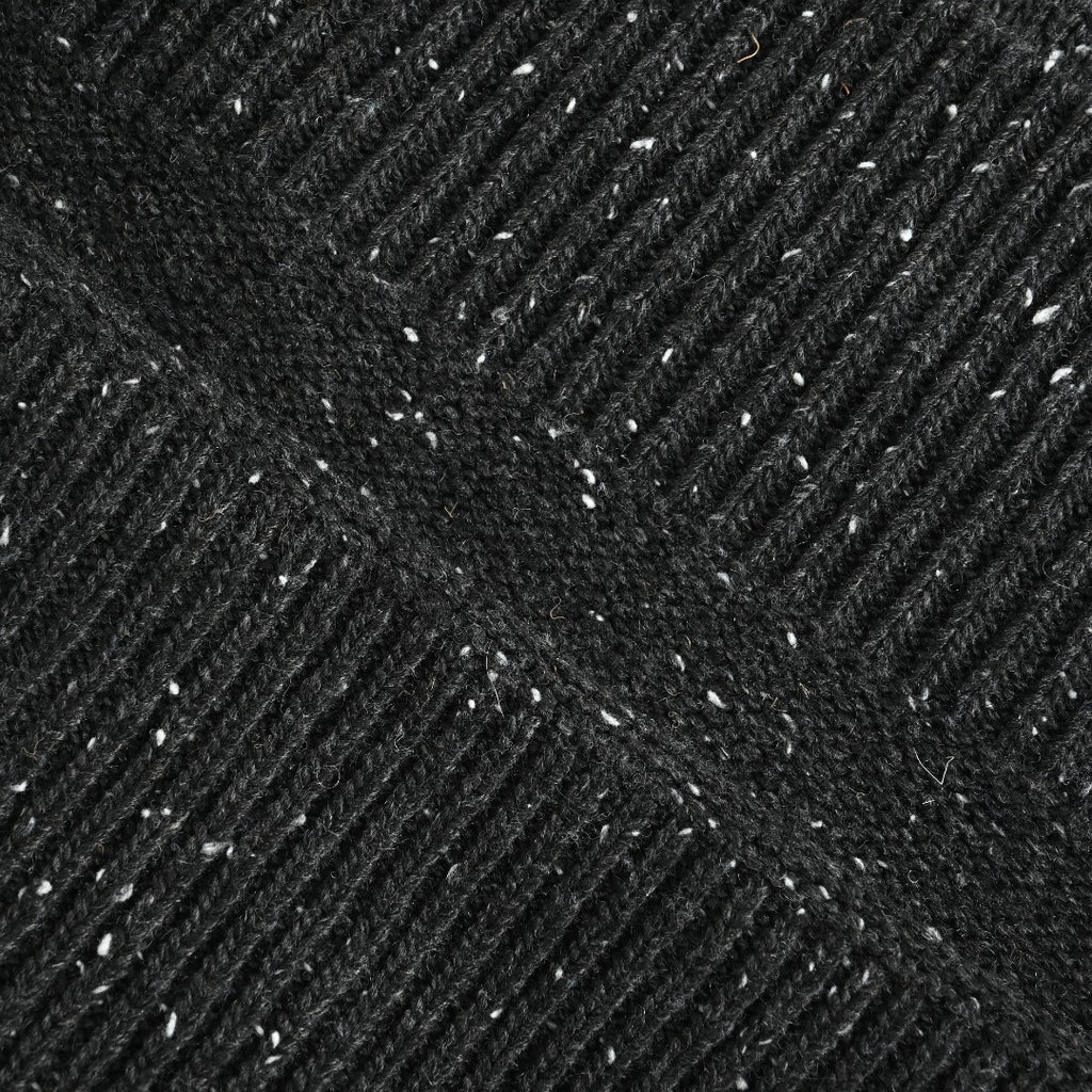 Dior CD-Embroidered Speckled Crewneck Sweater | Charcoal