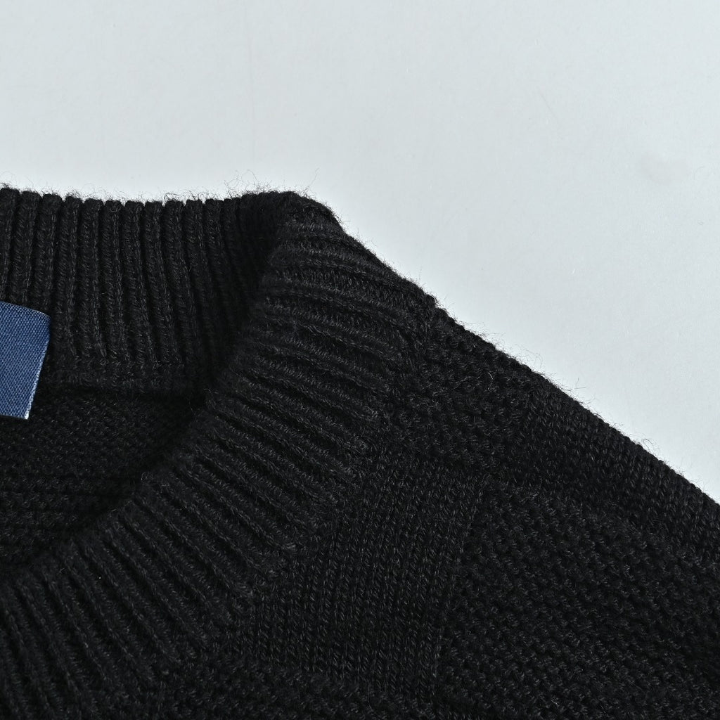 Louis Vuitton Checkerboard Bead-Embroidered Crewneck Sweater | Black