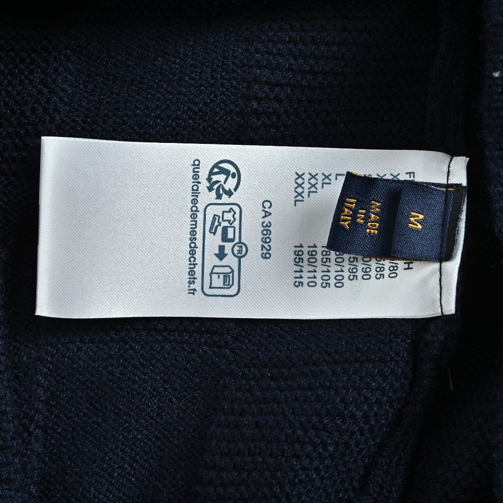 Louis Vuitton Checkerboard Bead-Embroidered Crewneck Sweater | Navy