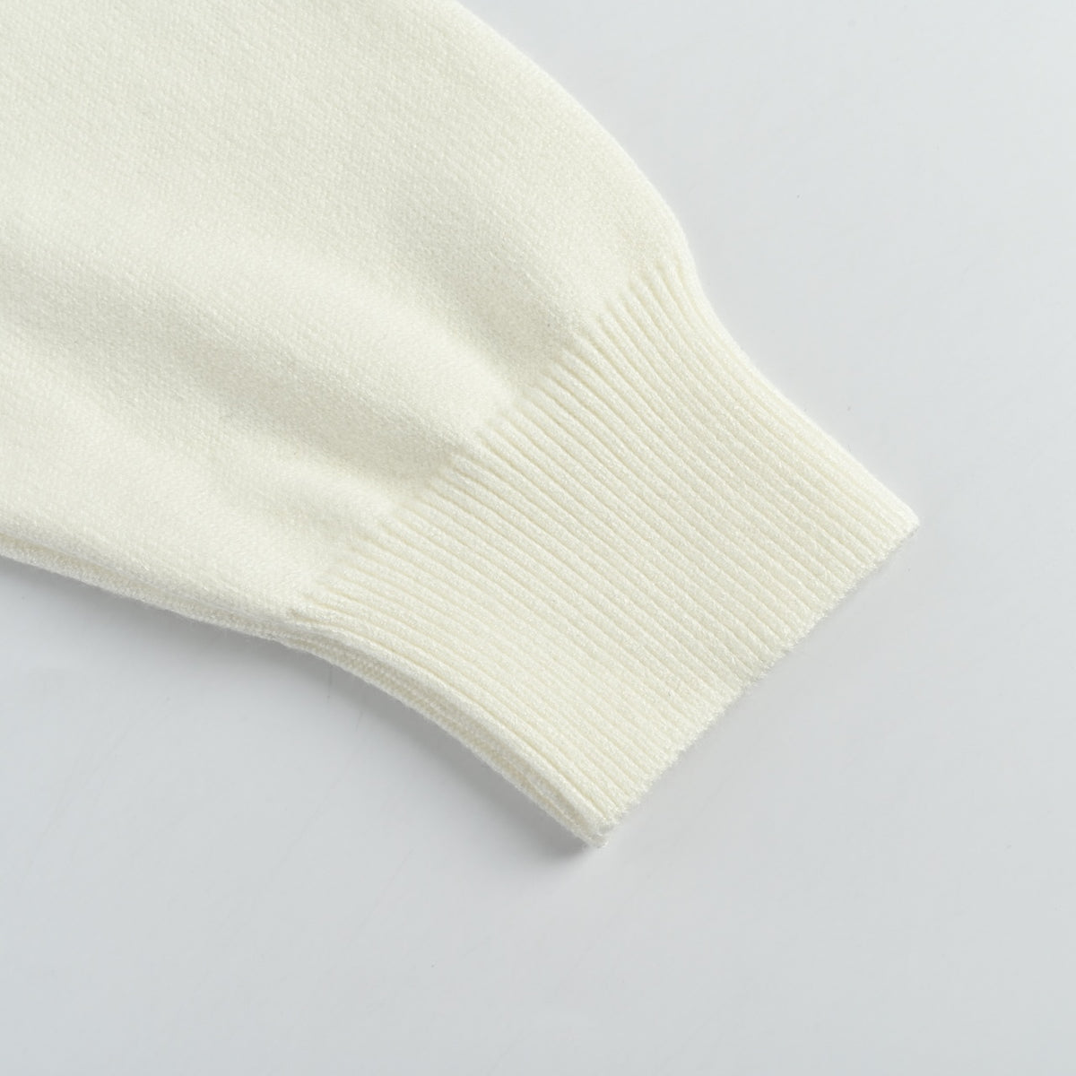 Prada Triangle-Logo Crewneck Knit Sweater | Ivory
