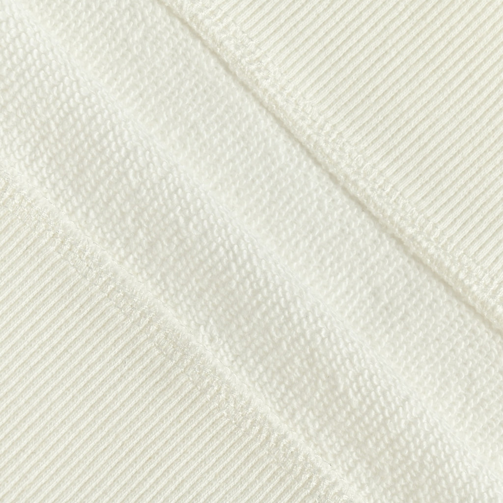 Louis Vuitton Embossed Leather-Patch Pullover Hoodie | Ivory
