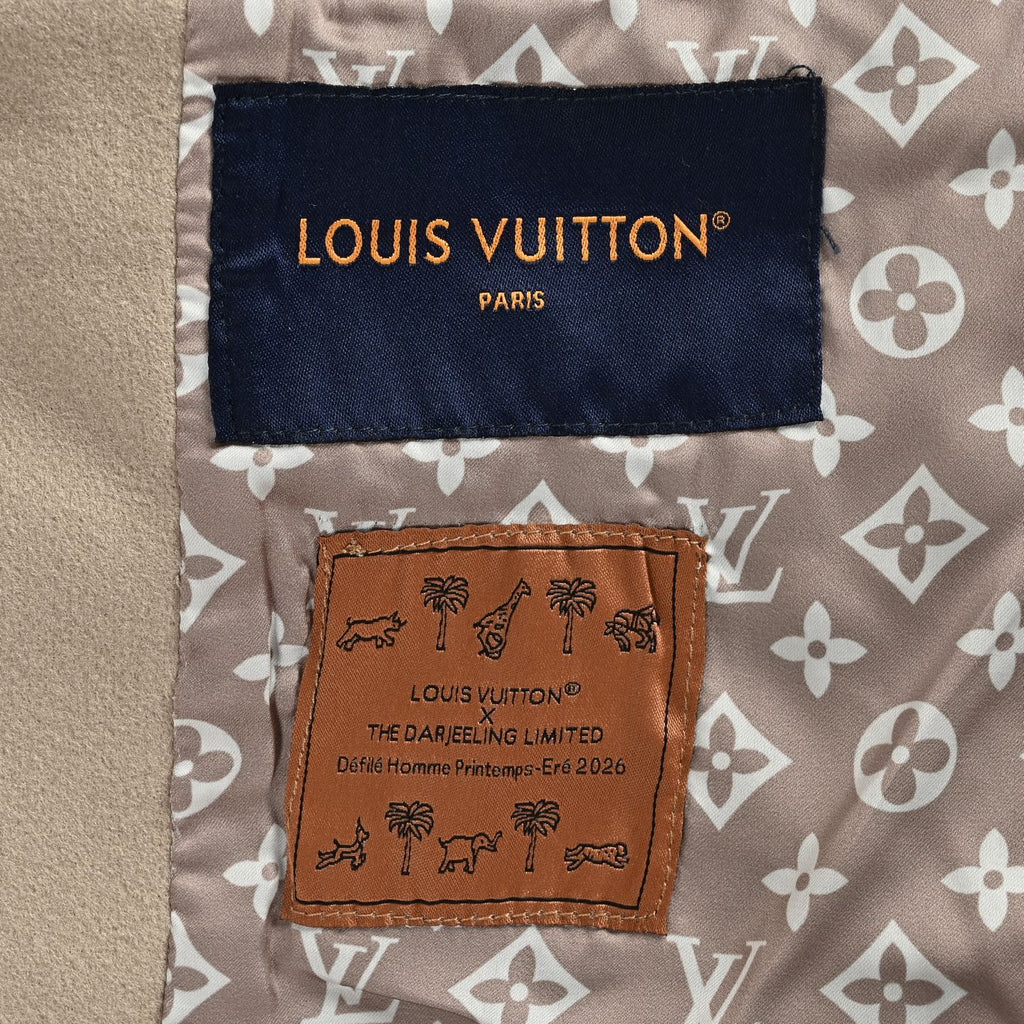Louis Vuitton Animal-Embroidered Varsity Jacket | Beige & Ivory