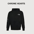 Chrome Hearts Laser-Etched Cross Pullover Hoodie | Black