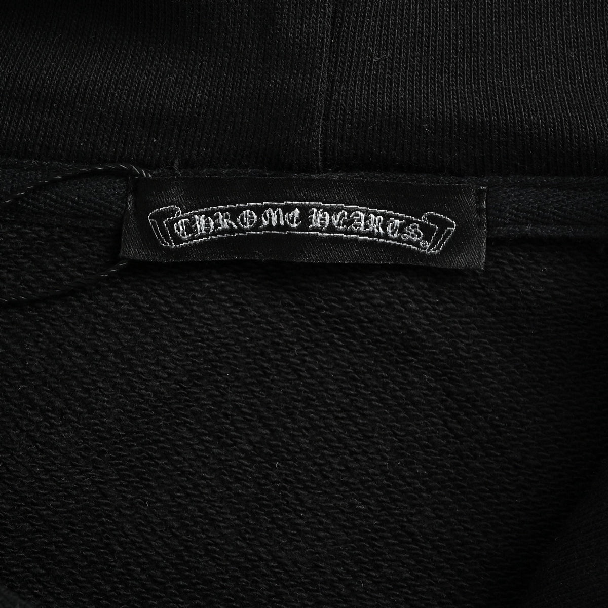 Chrome Hearts Laser-Etched Cross Pullover Hoodie | Black