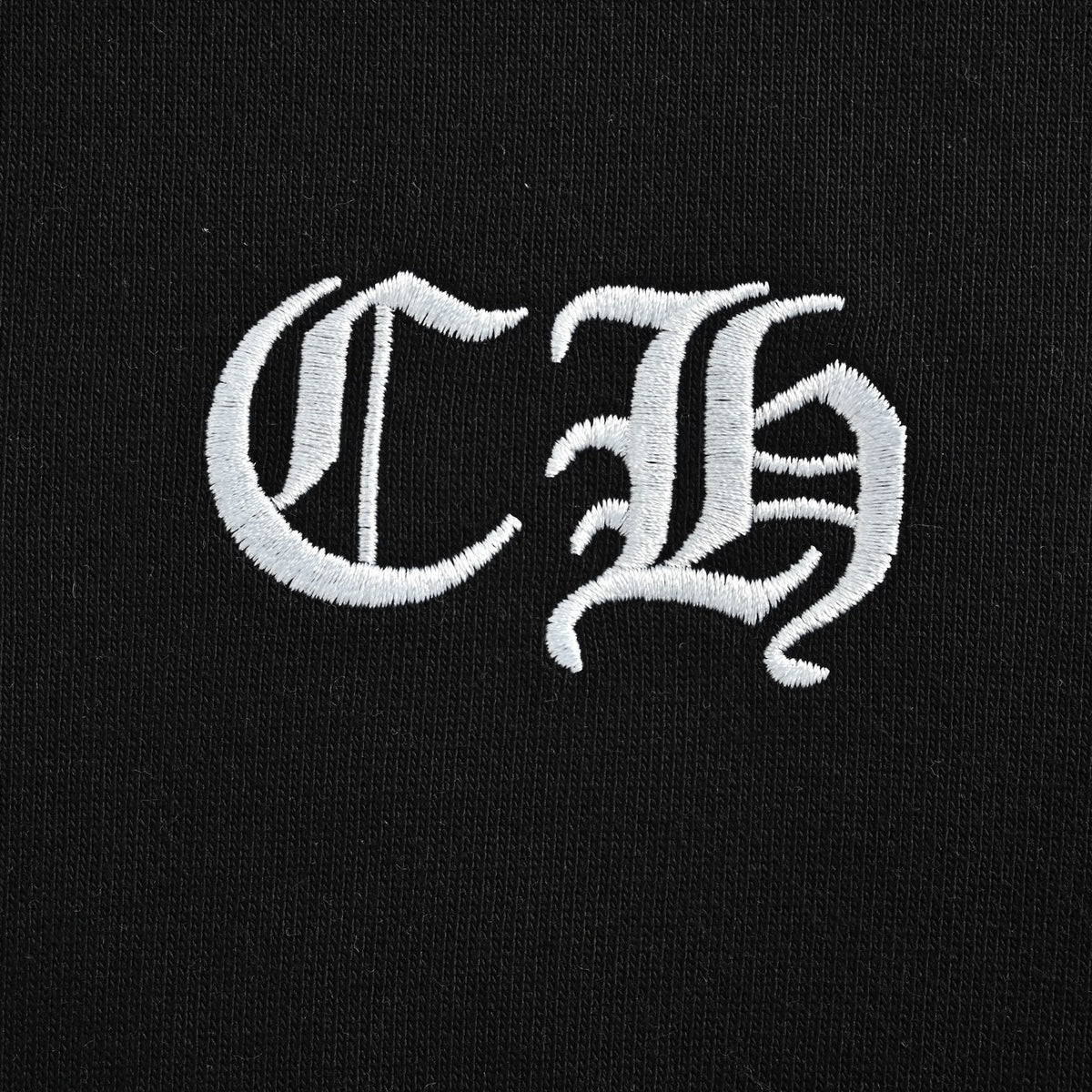 Chrome Hearts Laser-Etched Cross Pullover Hoodie | Black