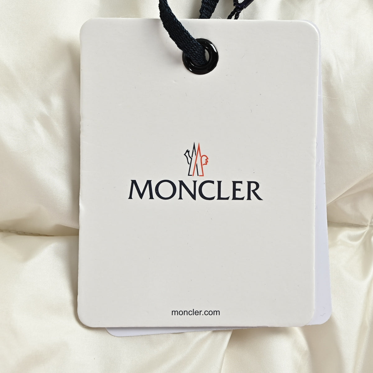 Moncler Alma Large-Logo Quilted Down Vest | Ivory