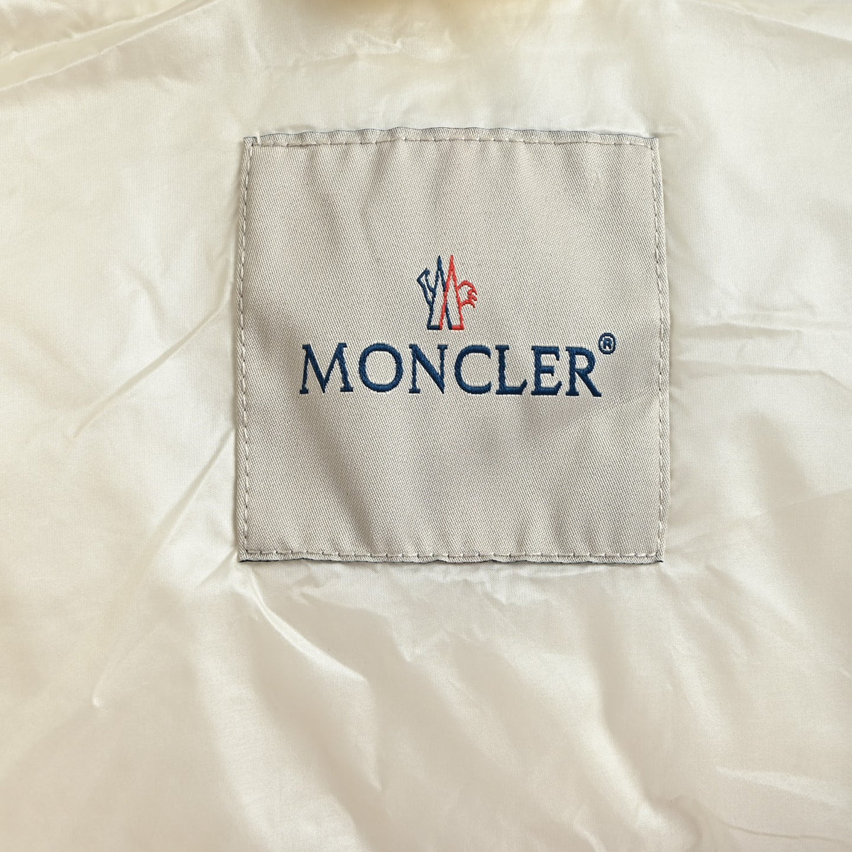 Moncler Alma Large-Logo Quilted Down Vest | Ivory
