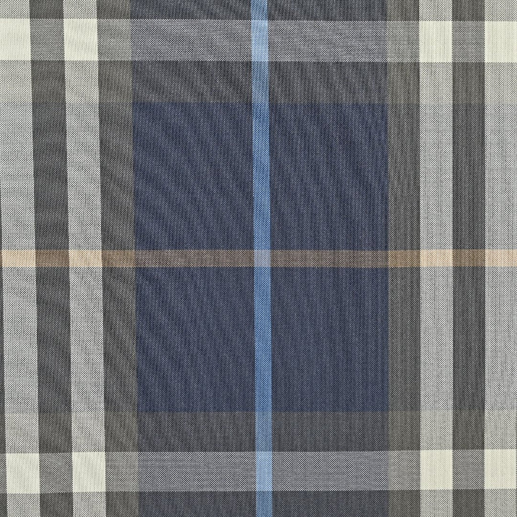 Burberry Metal-Logo Reversible Check Hooded Jacket | Navy & Black