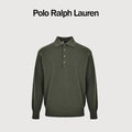Ralph Lauren Pony-Logo Four-Button Polo Sweater | Green