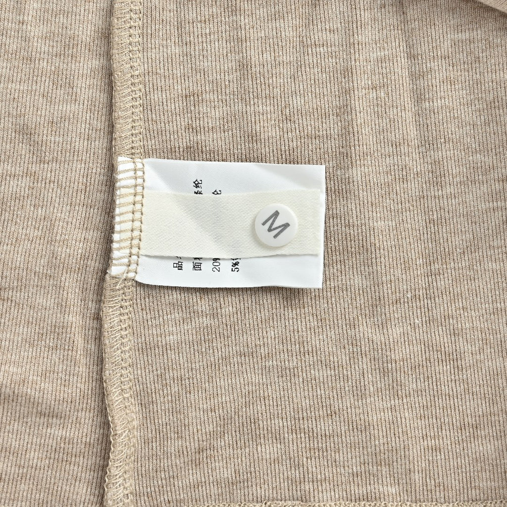 Burberry Knight-Motif Check Elbow-Patch Long-Sleeve Top | Beige