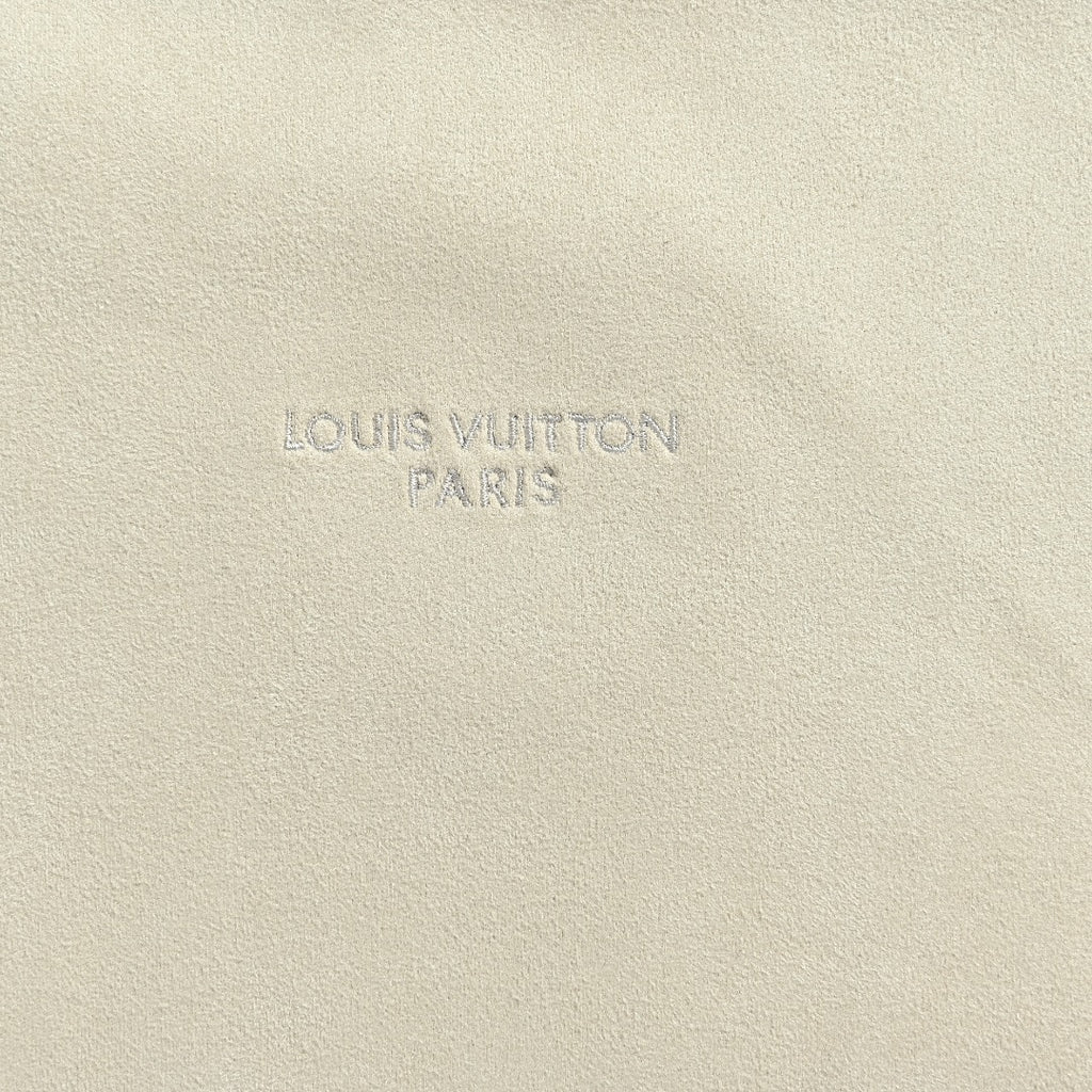 Louis Vuitton Letter-Embroidered Suede-Effect Bomber Jacket | Ivory