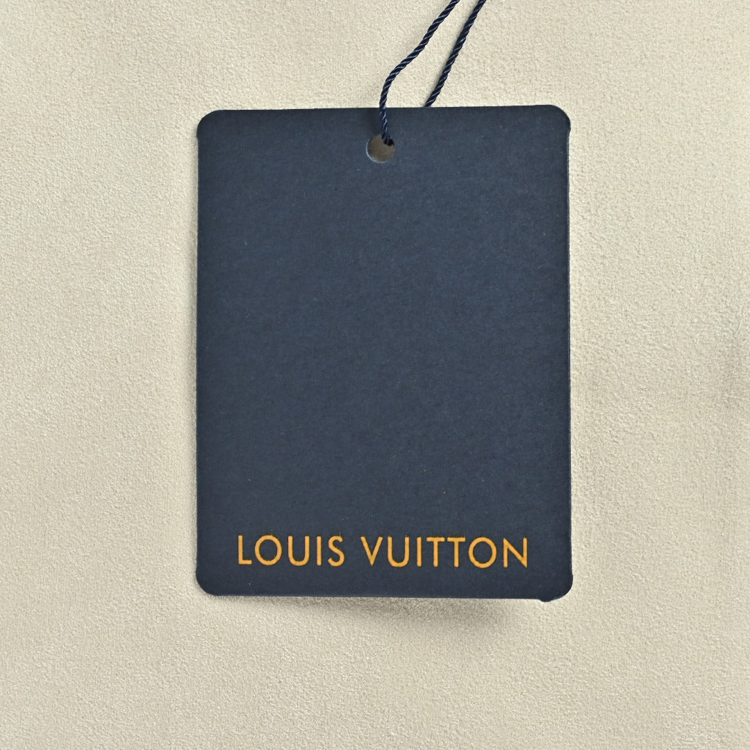 Louis Vuitton Letter-Embroidered Suede-Effect Bomber Jacket | Ivory