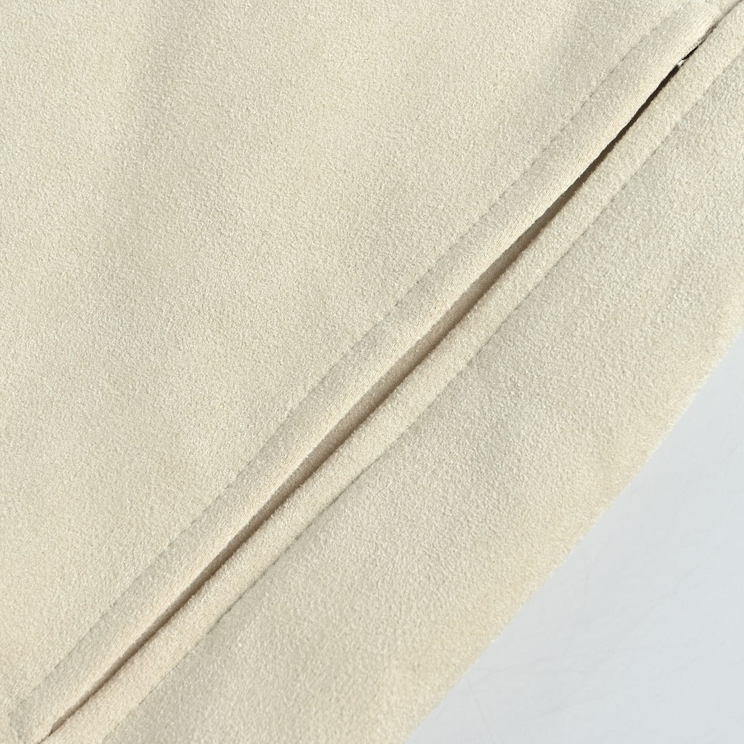Louis Vuitton Letter-Embroidered Suede-Effect Bomber Jacket | Ivory