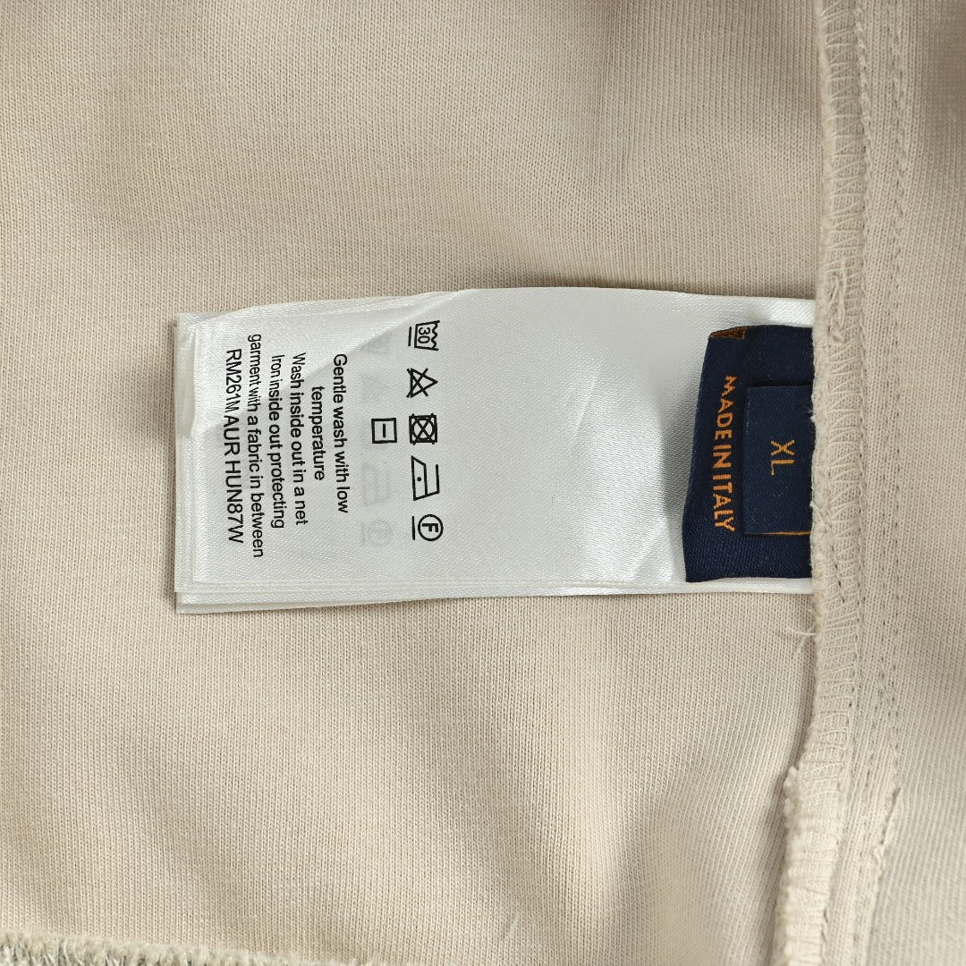 Louis Vuitton Letter-Embroidered Suede-Effect Bomber Jacket | Ivory