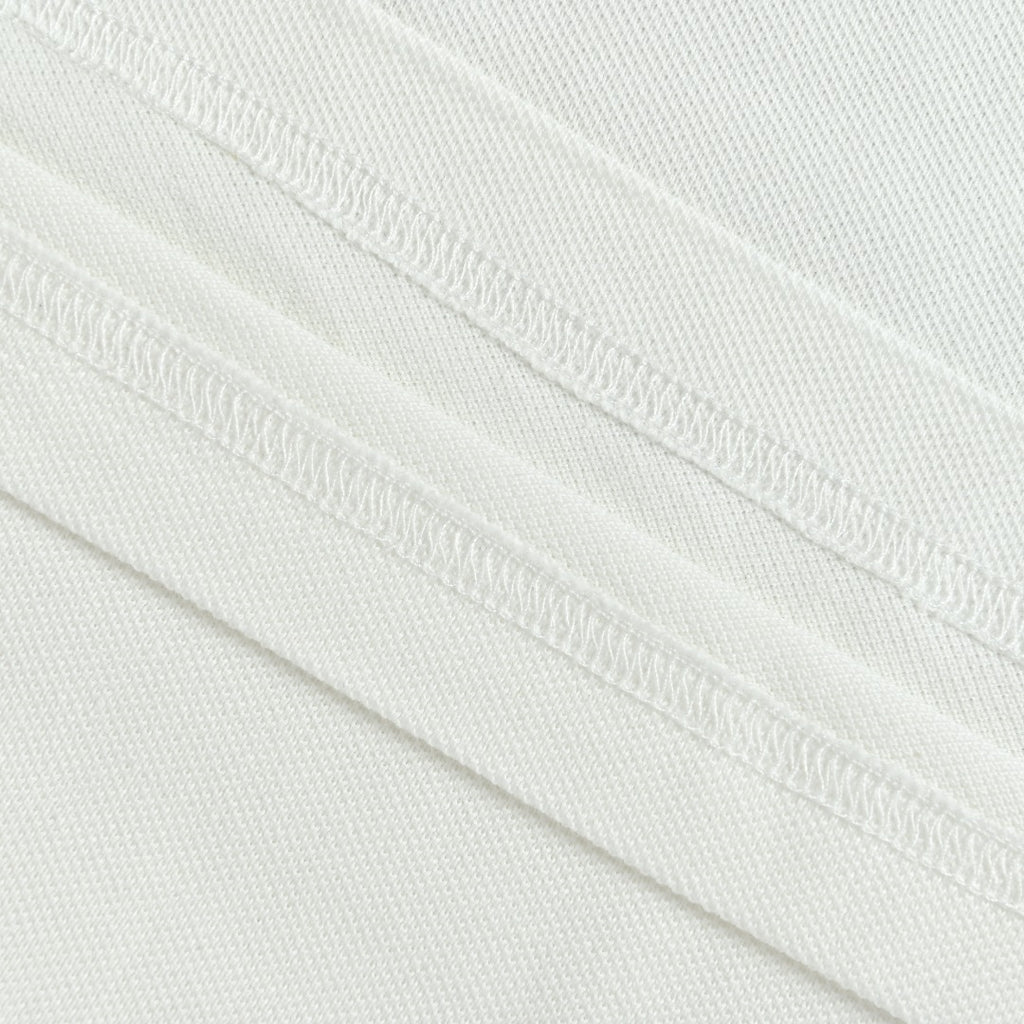 Burberry Men's Placket-Embroidered Long-Sleeve Polo Shirt | White