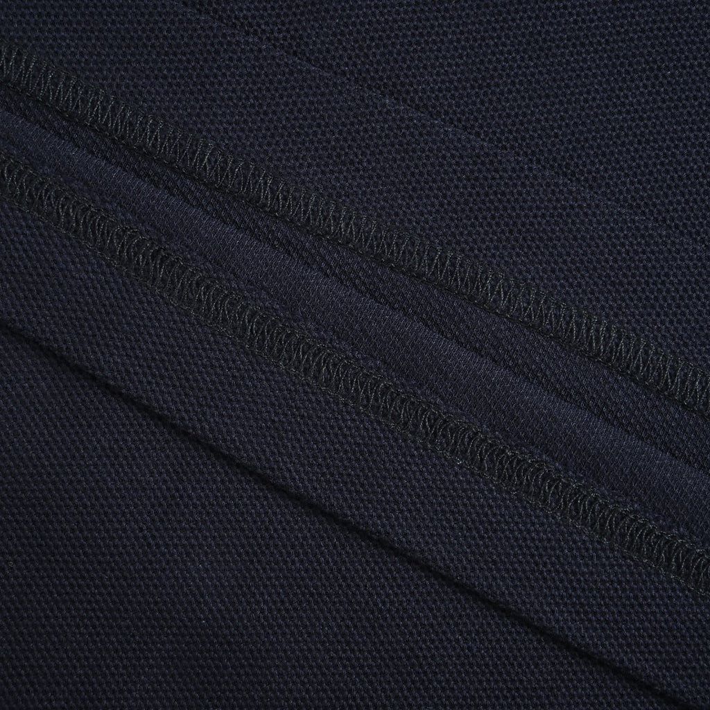 Burberry Men's Placket-Embroidered Long-Sleeve Polo Shirt | Navy