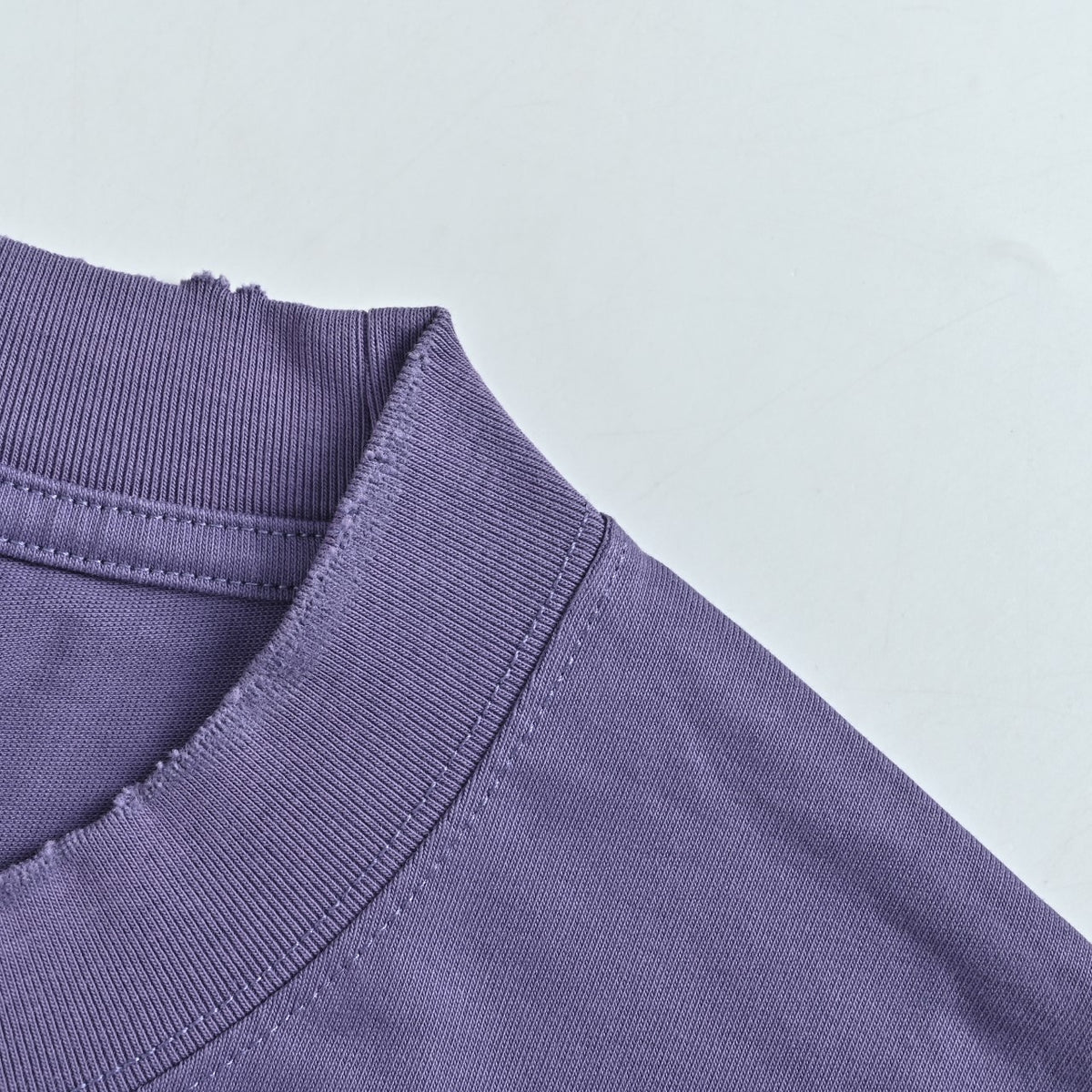 Balenciaga Cutwork-Embroidered Ink-Splatter Long-Sleeve T-Shirt | Purple