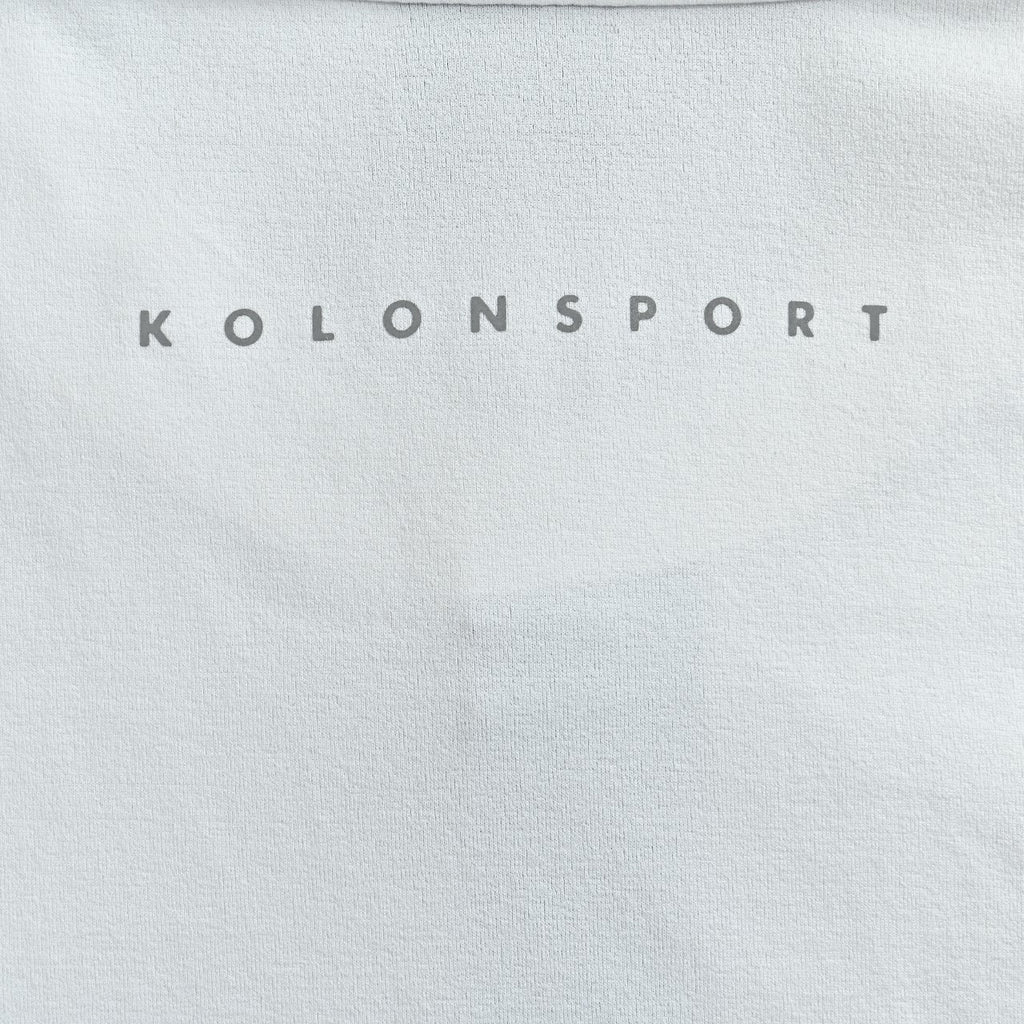 KOLON SPORT Men's SECO Long-Sleeve Zip-Neck Polo | White