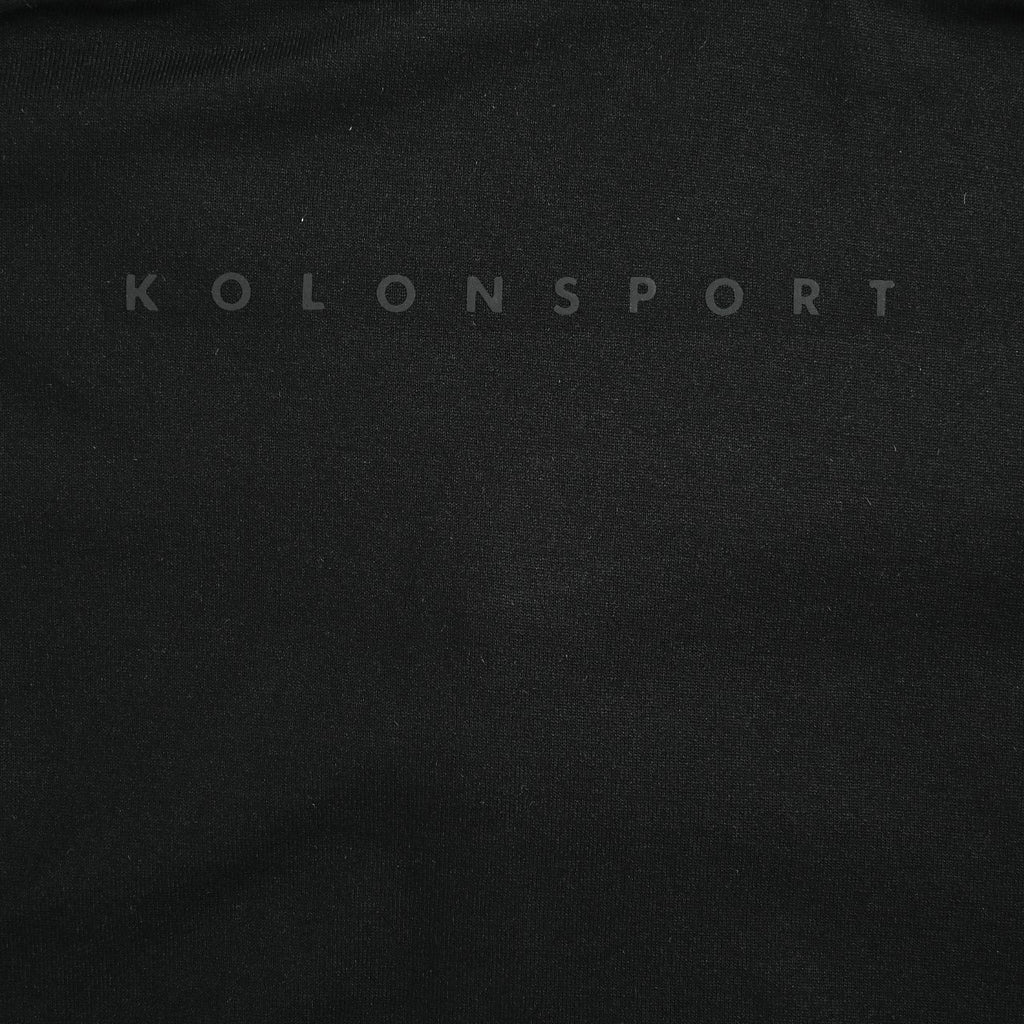 KOLON SPORT Men's SECO Long-Sleeve Zip-Neck Polo | Black