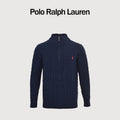 Ralph Lauren Pony-Logo Cable-Knit Half-Zip Sweater | Dark Navy